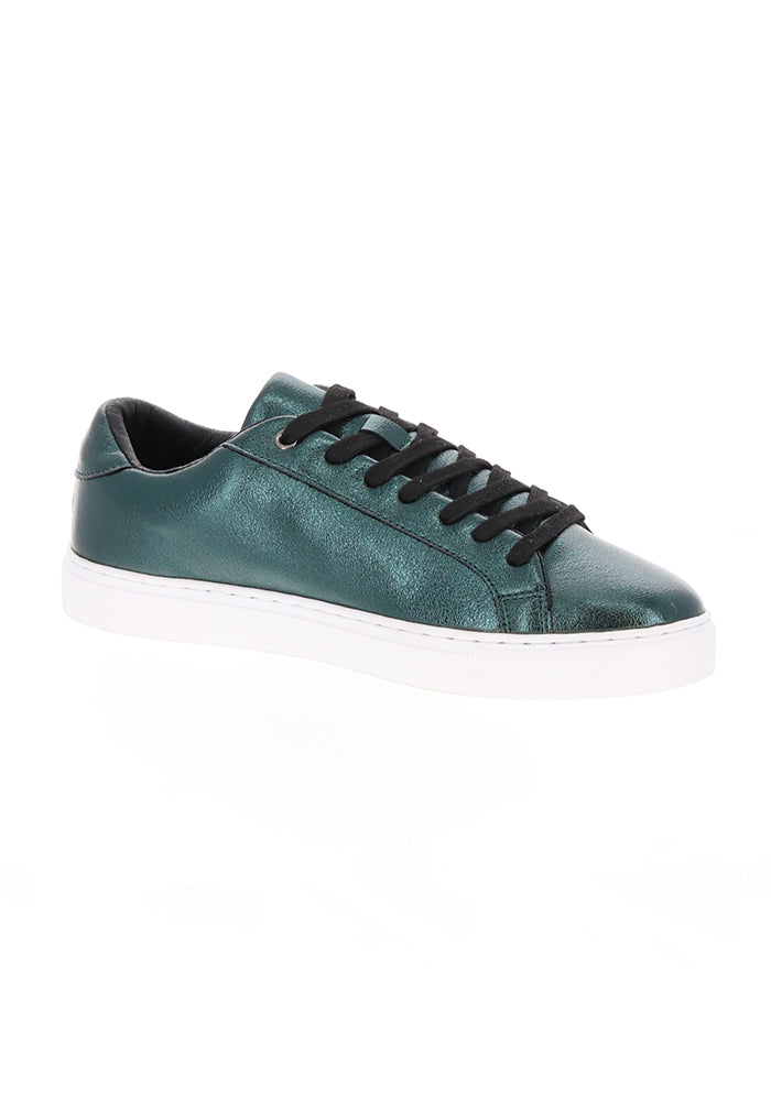 Metallic Teal Zip Trainers