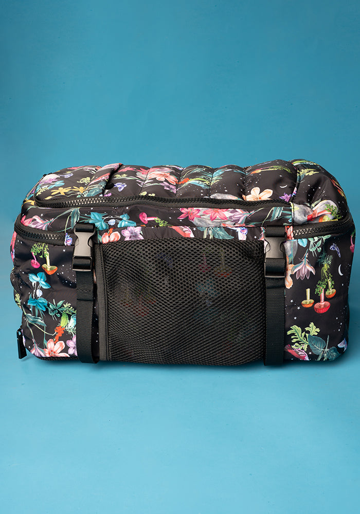 Midnight Botanical Print Popsy Cabin Bag