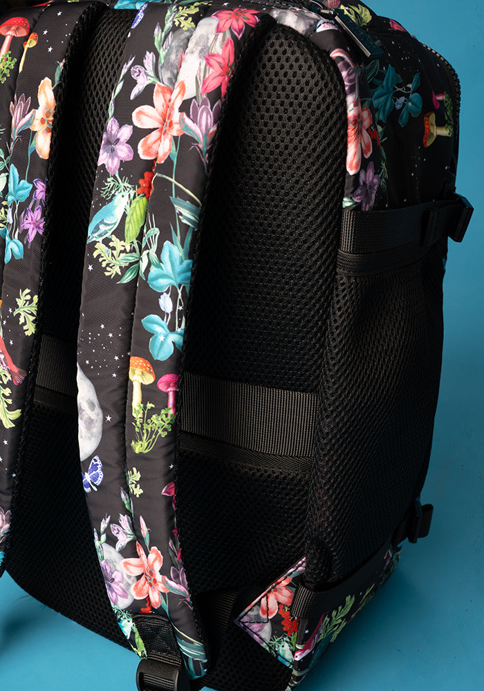 Midnight Botanical Print Popsy Cabin Bag