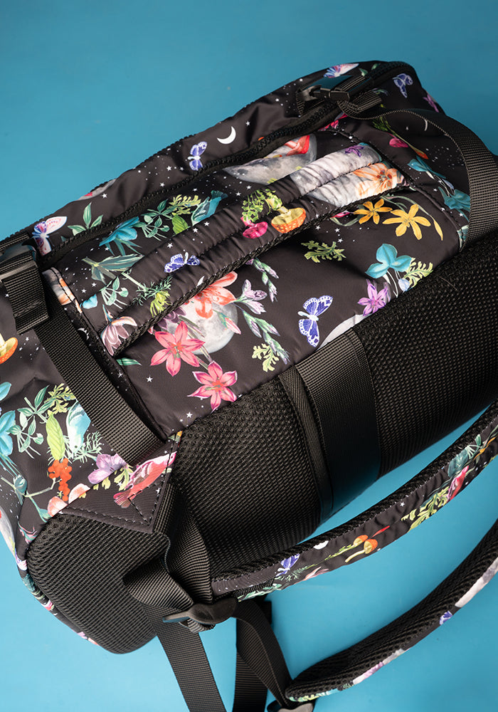 Midnight Botanical Print Popsy Cabin Bag