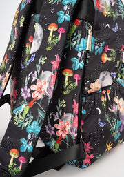 Midnight Botanical Print Rucksack