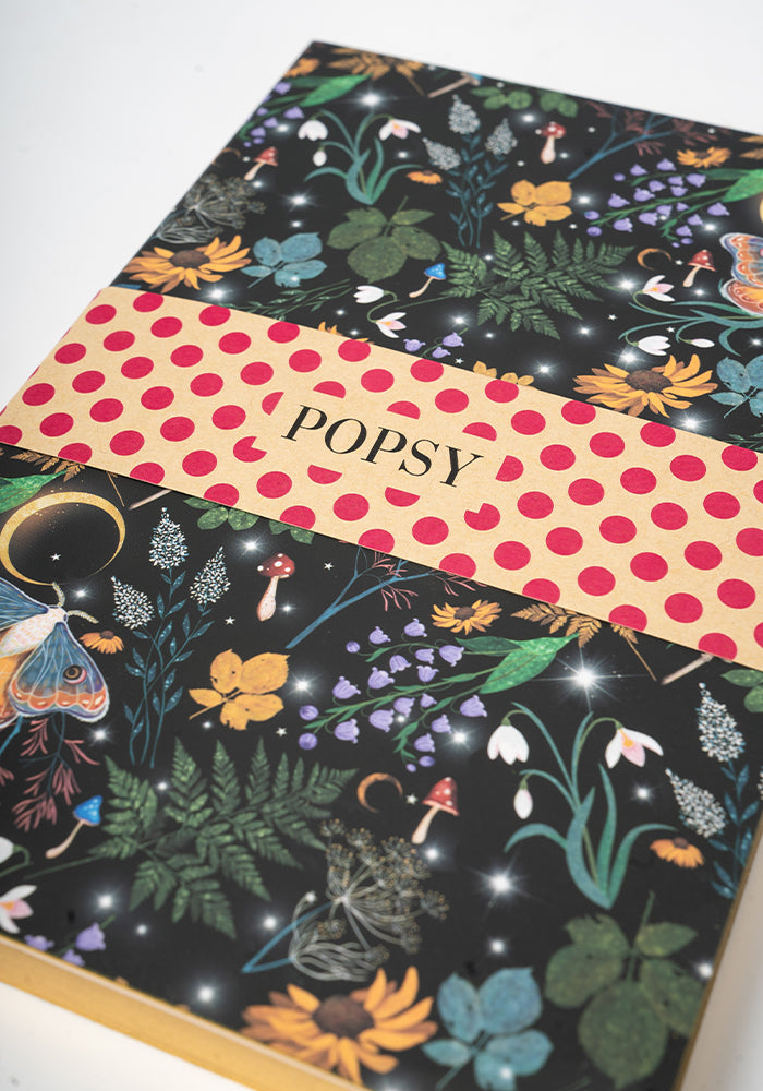 Popsy Midnight Moth Print Notebook