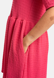 Miller Plain Fuchsia Drop Waist Tunic