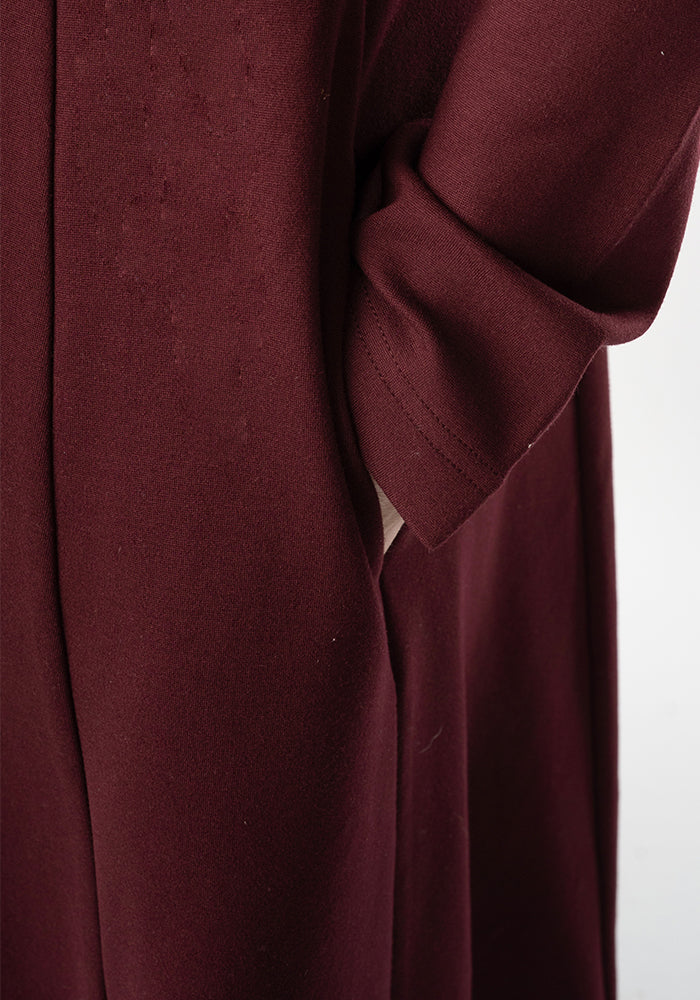 Second angle of Carrington Mulberry Ponte Dress Coat (Coatigan)