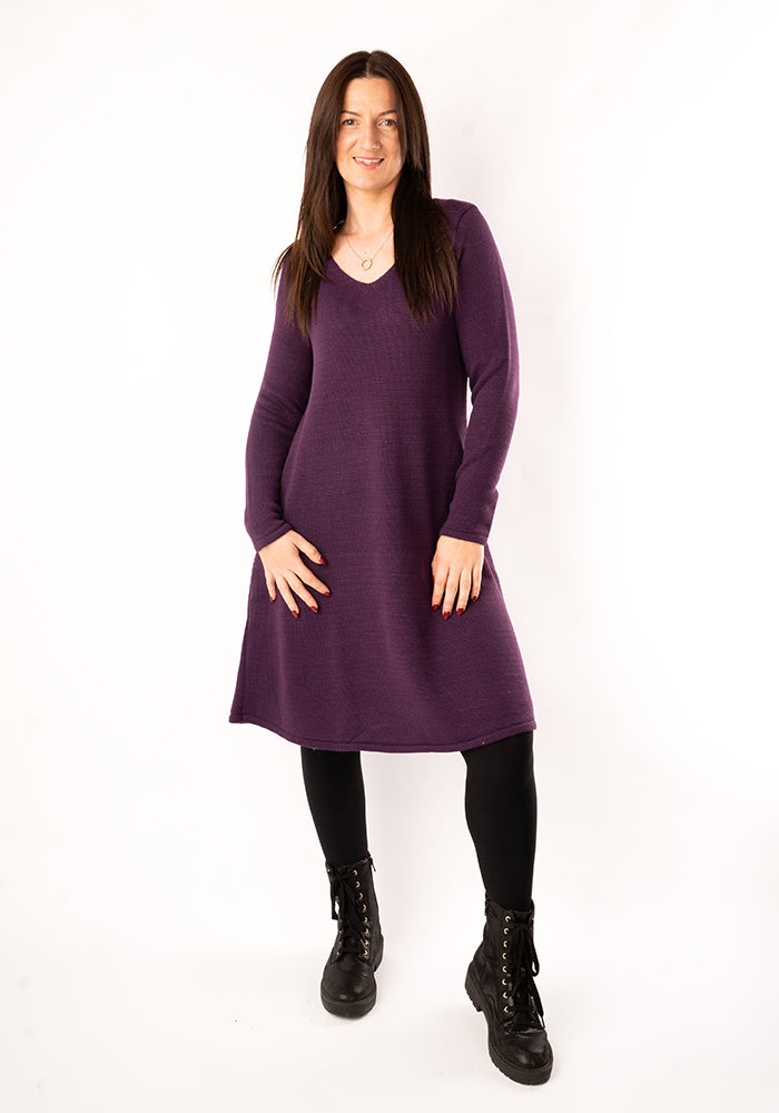 Third angle of Mulberry Knitted Dress