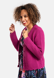 Mulberry Long Sleeve Scallop Cardigan