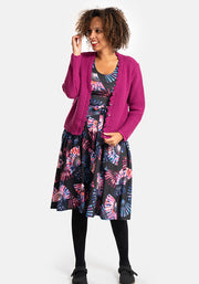Mulberry Long Sleeve Scallop Cardigan