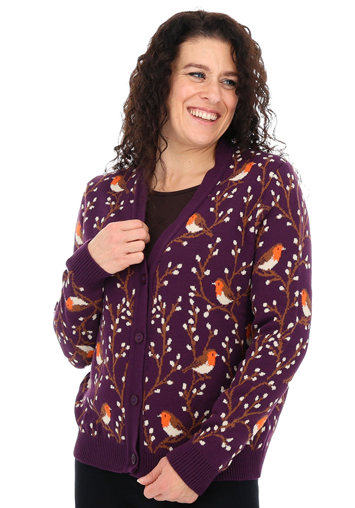 Mulberry Robins Cardigan