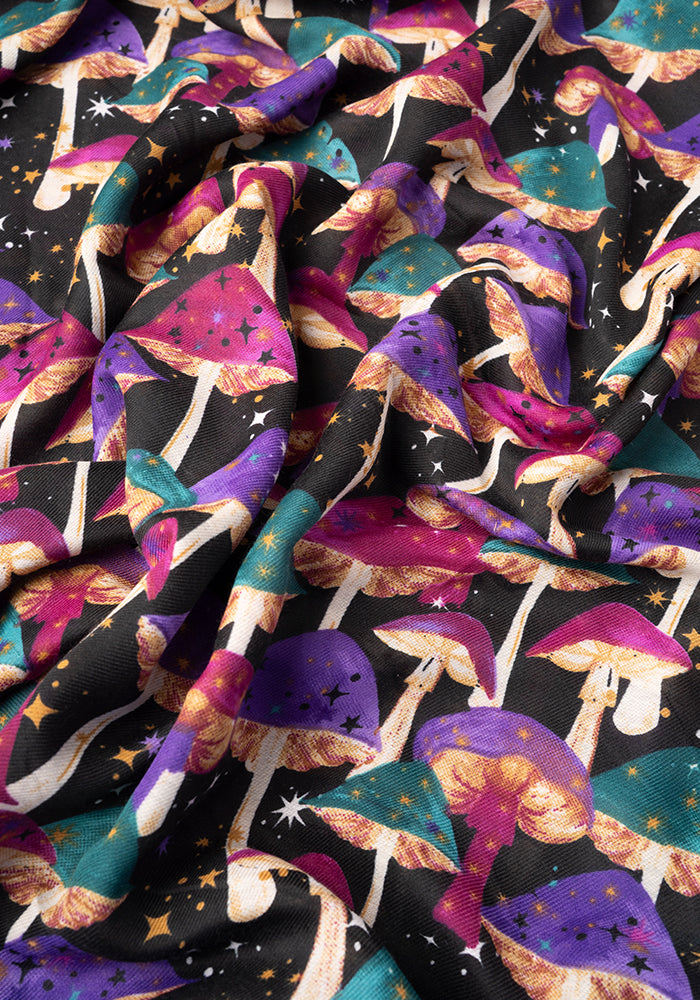 Purple Mushroom Scarf
