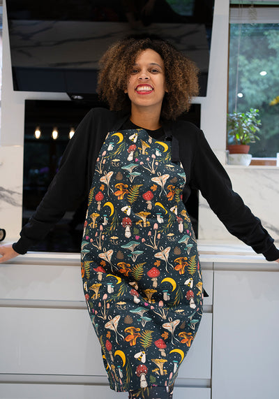 Woodland Mushroom Print Popsy Apron