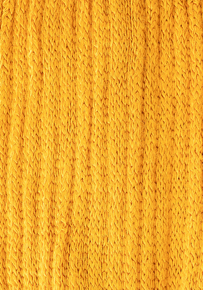 Second angle of Mustard Bamboo Socks