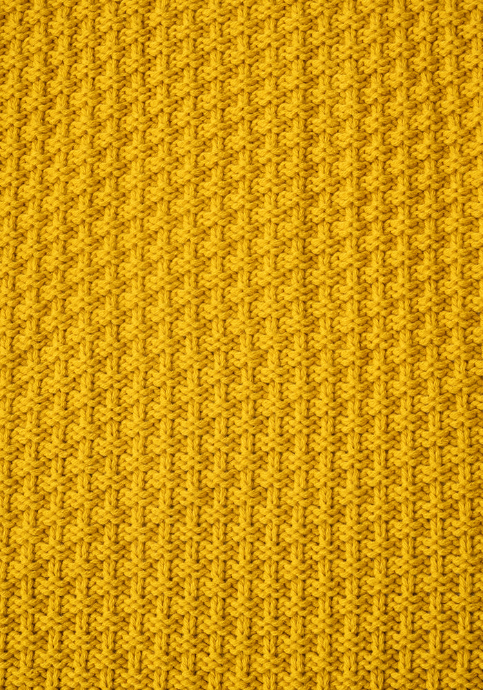 Mustard Moss Stitch Cardigan