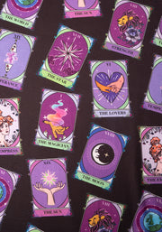 Mystic Tarot Card Print Full Skirt Dress