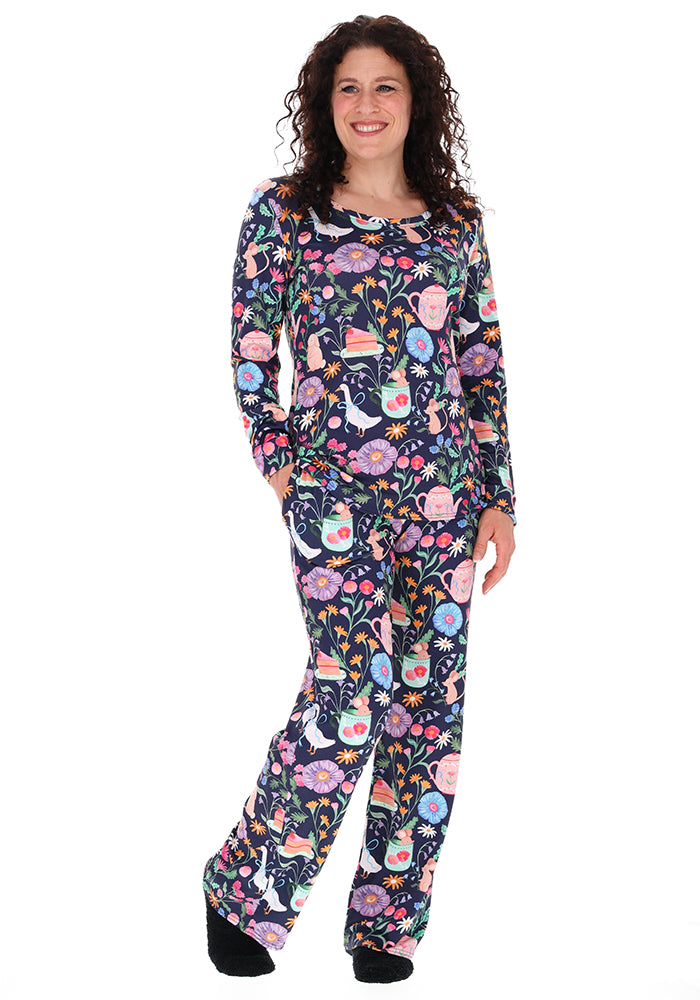 Nara Animal Tea Party Print Pyjama Set