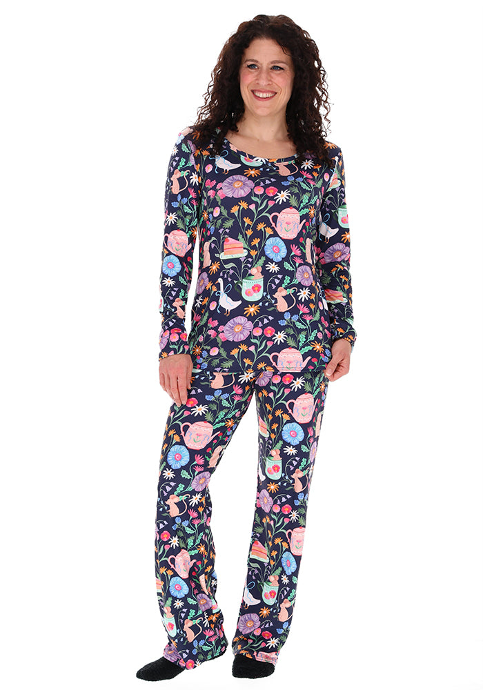 Nara Animal Tea Party Print Pyjama Set