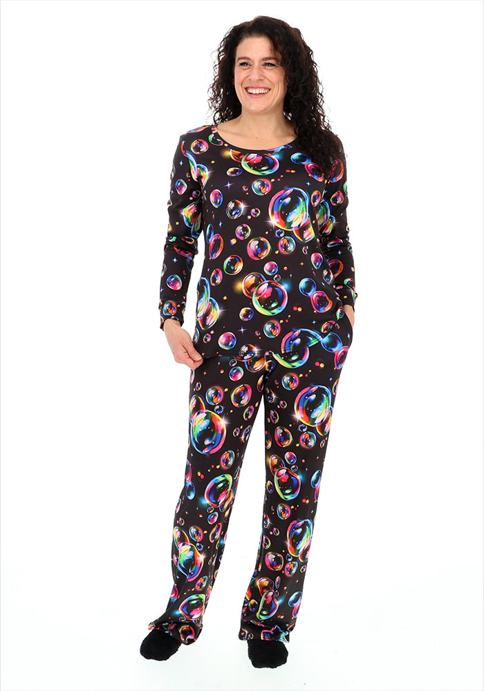 Nara Bubbles Print Wide Leg Pyjama Set