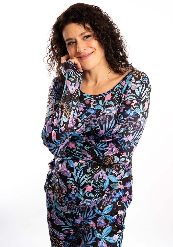 Nara Mystical Moth Print Pyjama Set