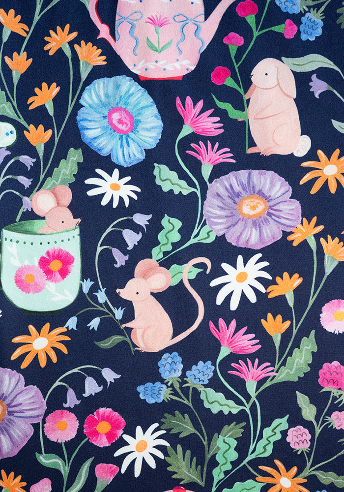 Mandy Animal Tea Party Print Nightshirt