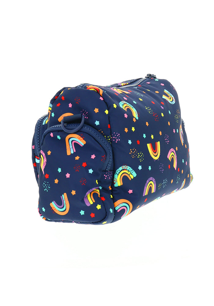 Navy Rainbow Cross Body Bag