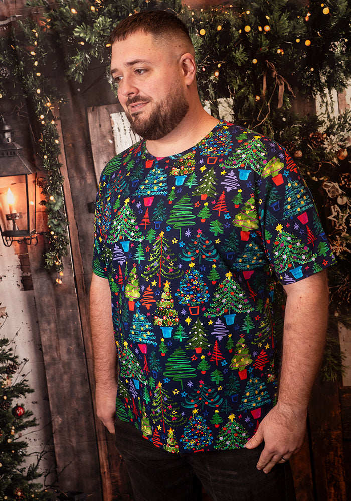 Spruce Christmas Trees Print Adults T-Shirt