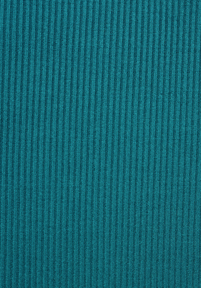 Second angle of Nell Teal Turtle Neck Long Line Tunic