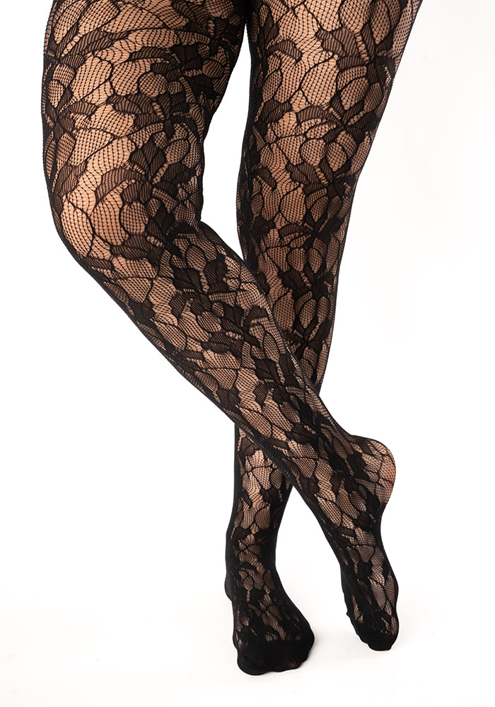 Second angle of Orchid Net Tights