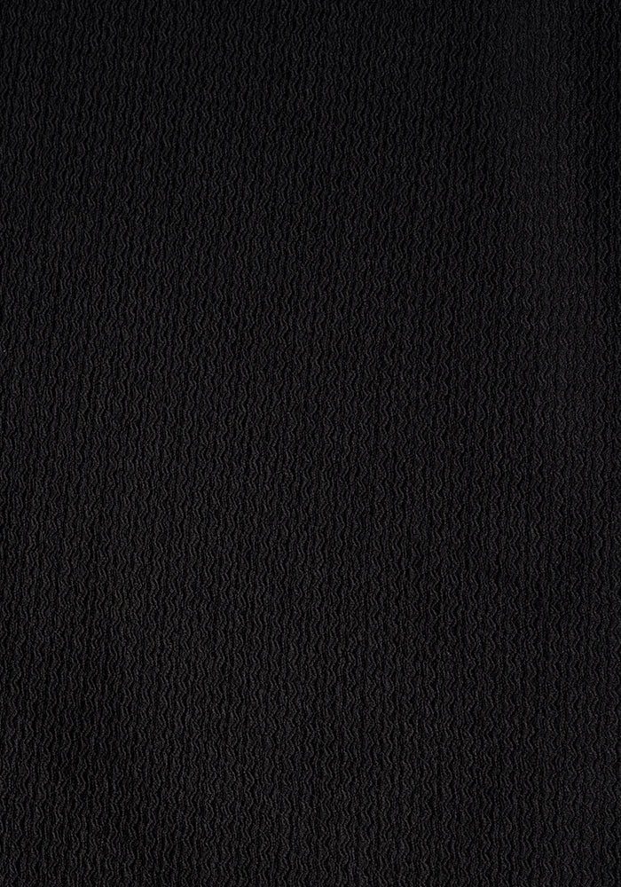 Noah Textured Black Full Leg Pull On Trousers
