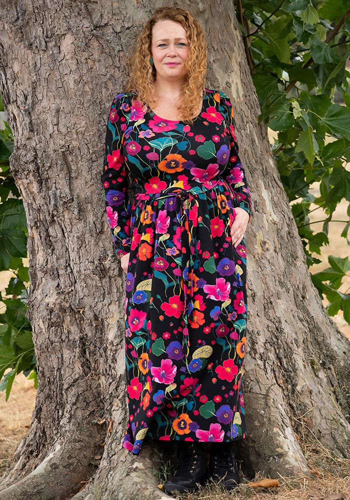 Nomi Trailing Floral Print Midaxi Dress