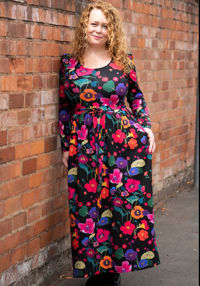 Nomi Trailing Floral Print Midaxi Dress