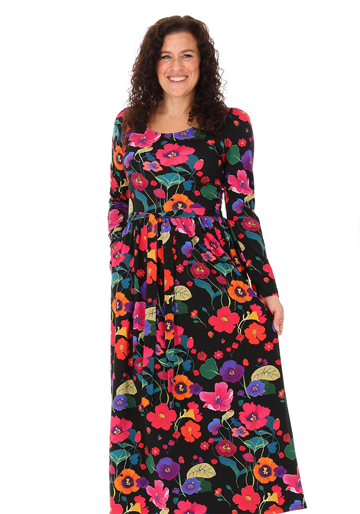 Nomi Trailing Floral Print Midaxi Dress