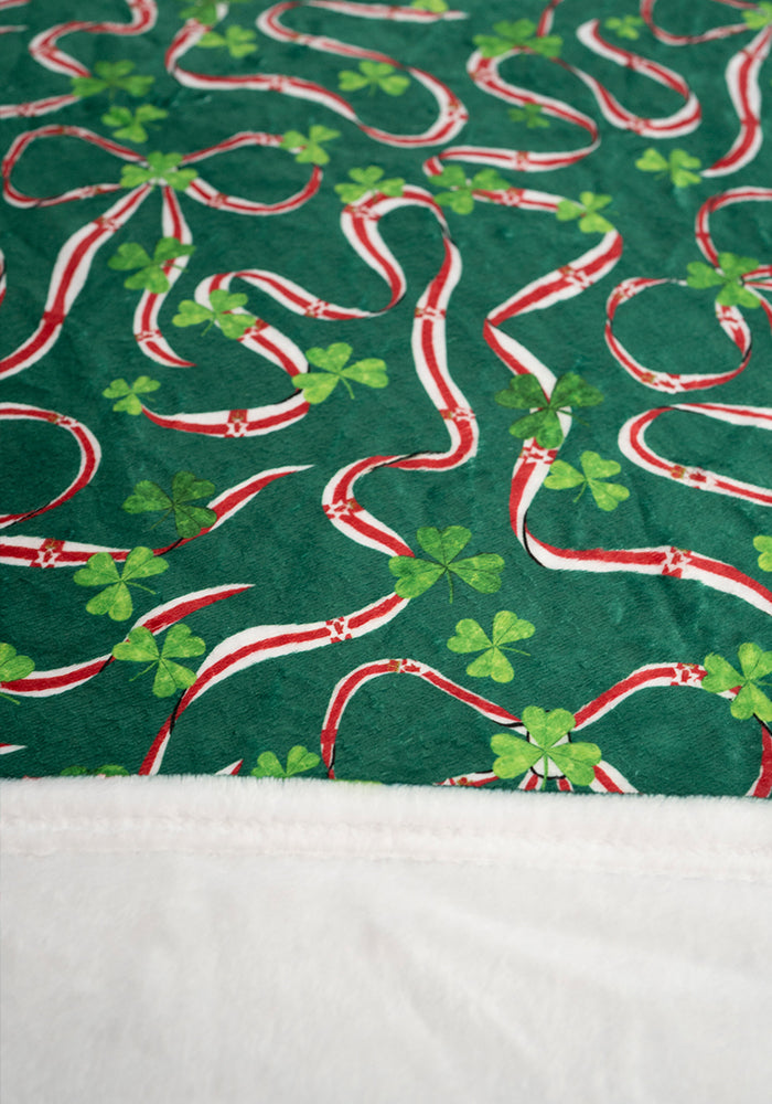 Sixth angle of Northern Ireland Print Plush Throw Blanket (Pop-Under)