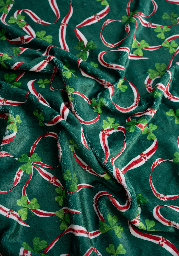Fourth angle of Northern Ireland Print Plush Throw Blanket (Pop-Under)
