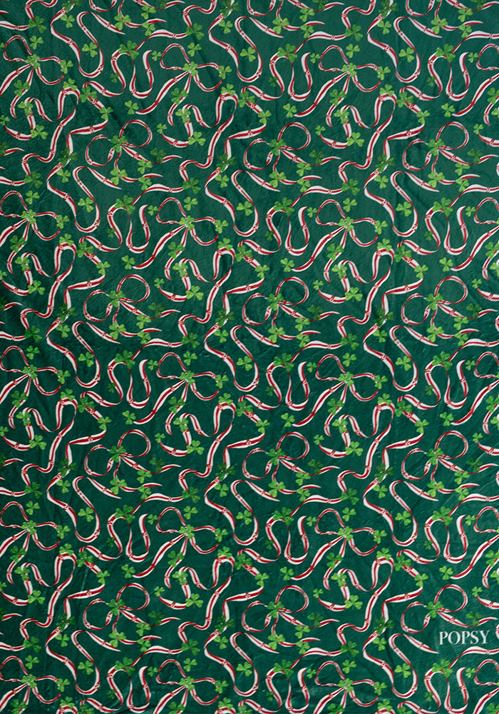 Third angle of Northern Ireland Print Plush Throw Blanket (Pop-Under)