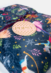 Pop-under Nutcracker Print Plush Blanket