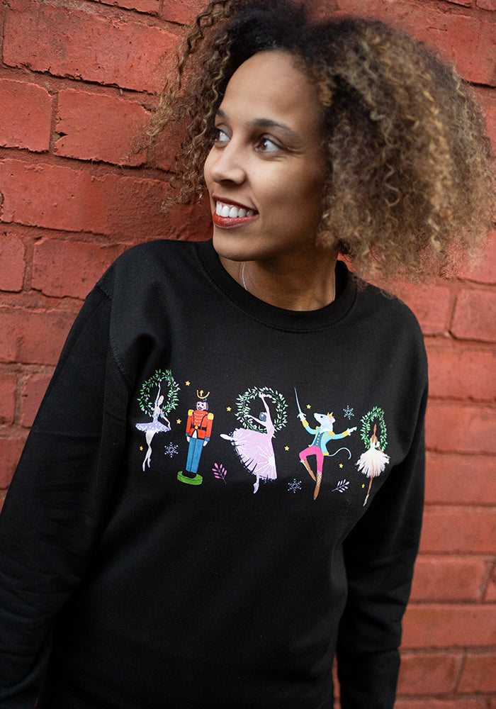 Nutcracker Print Sweatshirt