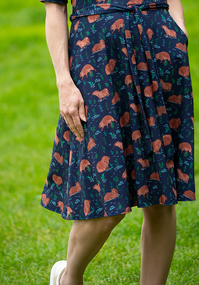 Nylah Capybara Print Dress