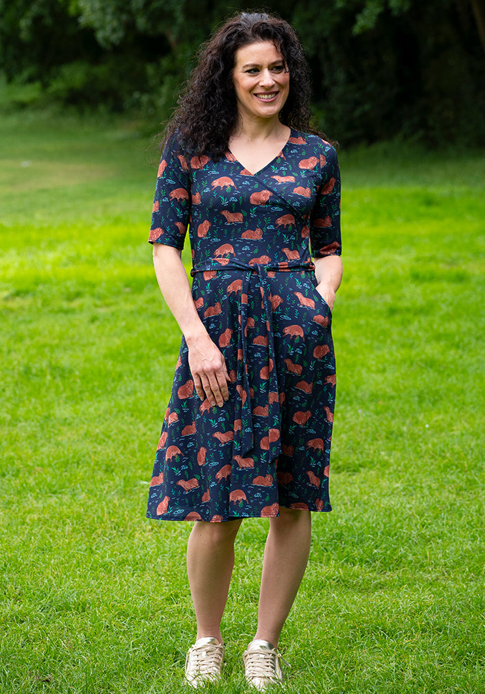 Nylah Capybara Print Dress