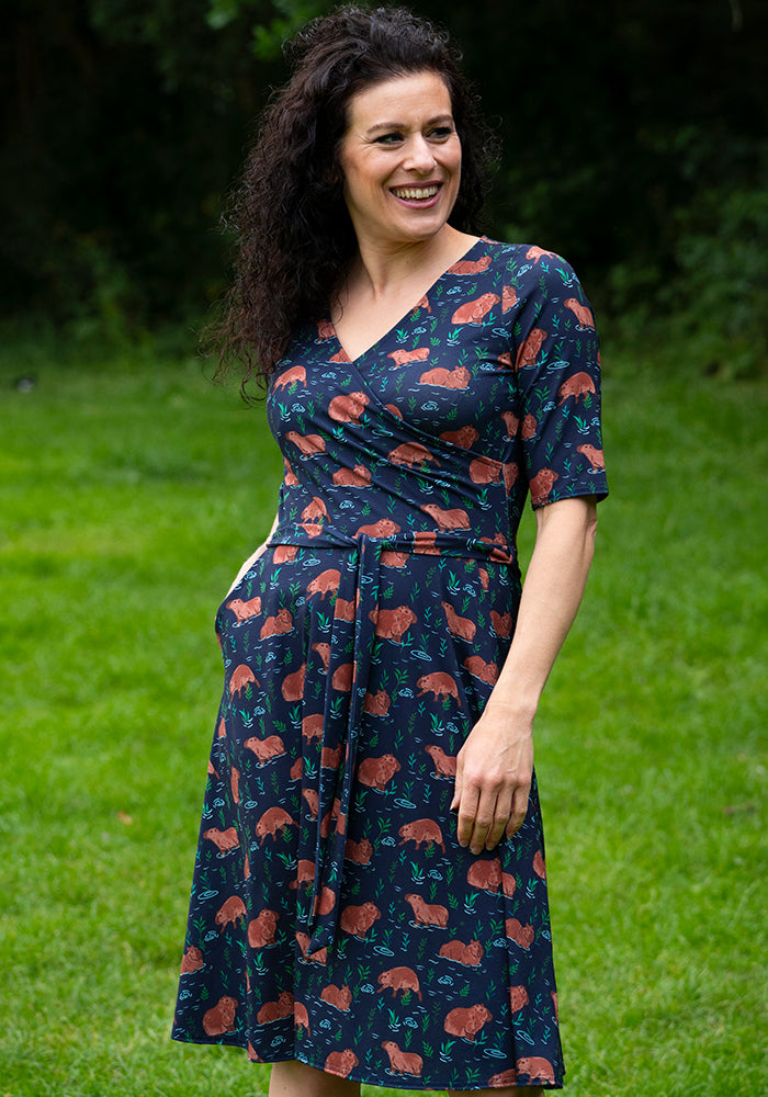 Nylah Capybara Print Dress