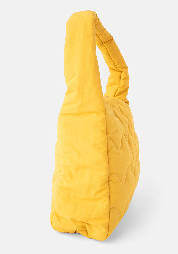 Ochre Quilted Shoulder Popsy Bag