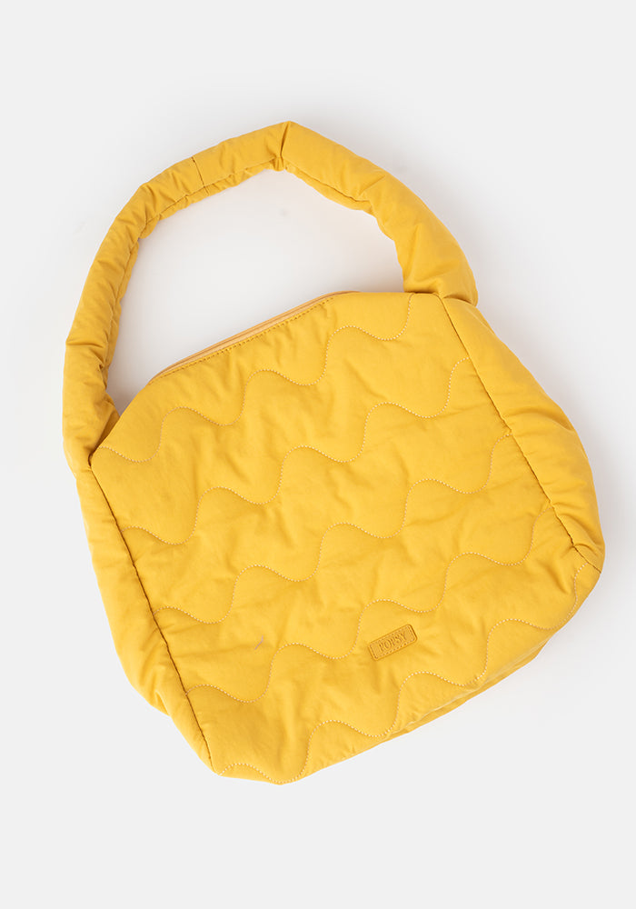 Ochre Quilted Shoulder Popsy Bag