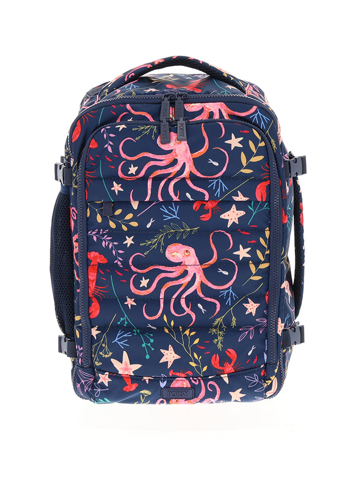 Front view of Octopus Print Cabin Bag
