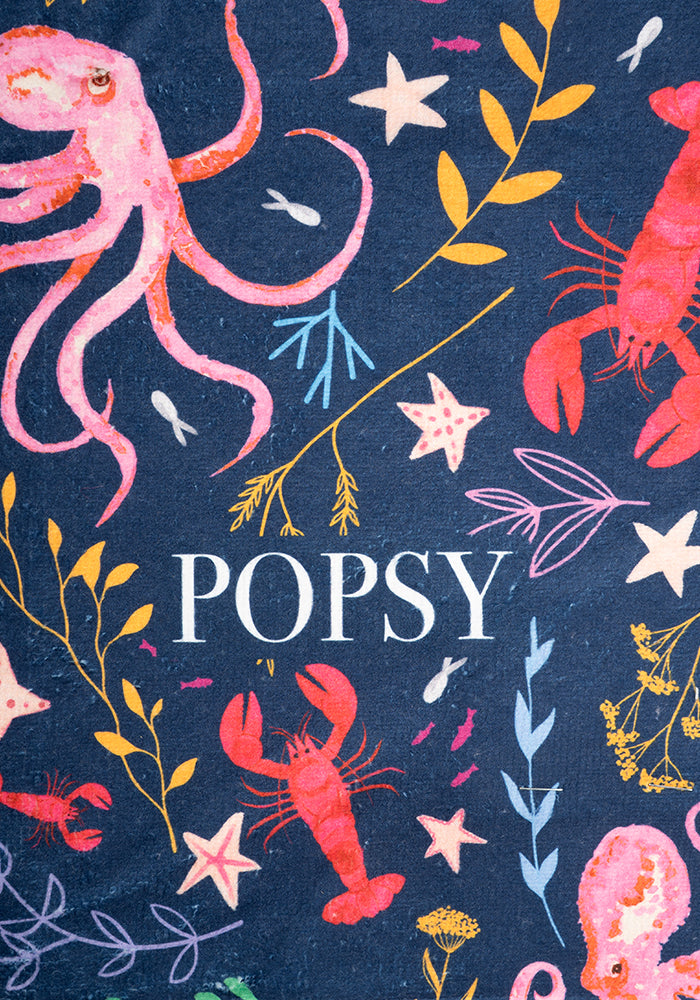 Octopus Print Hand Towel