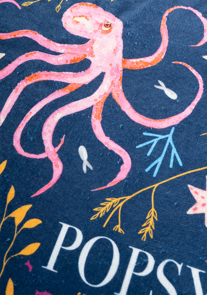 Second angle of Octopus Print Hand Towel