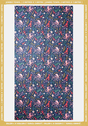 Octopus Print Jumbo Bath Sheet