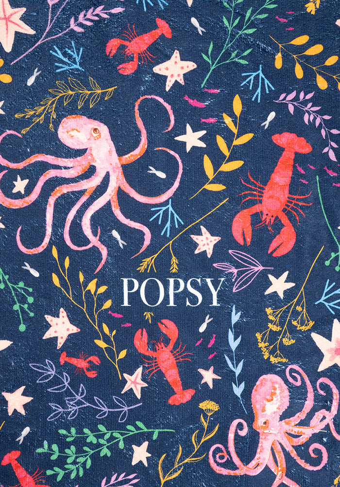 Octopus Print Jumbo Bath Sheet