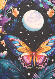 Ollivander Full Moon Butterfly Floral Print Midaxi Dress