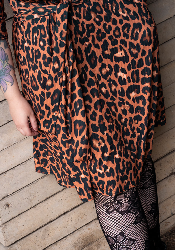 Twelfth angle of Anouk Natural Animal Print Dress