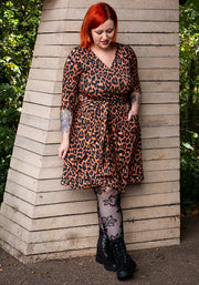 Anouk Natural Animal Print Dress