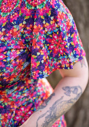 Oona Kaleidoscope Print Midi Dress