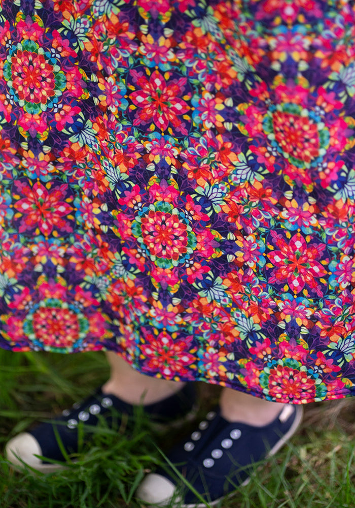 Oona Kaleidoscope Print Midi Dress